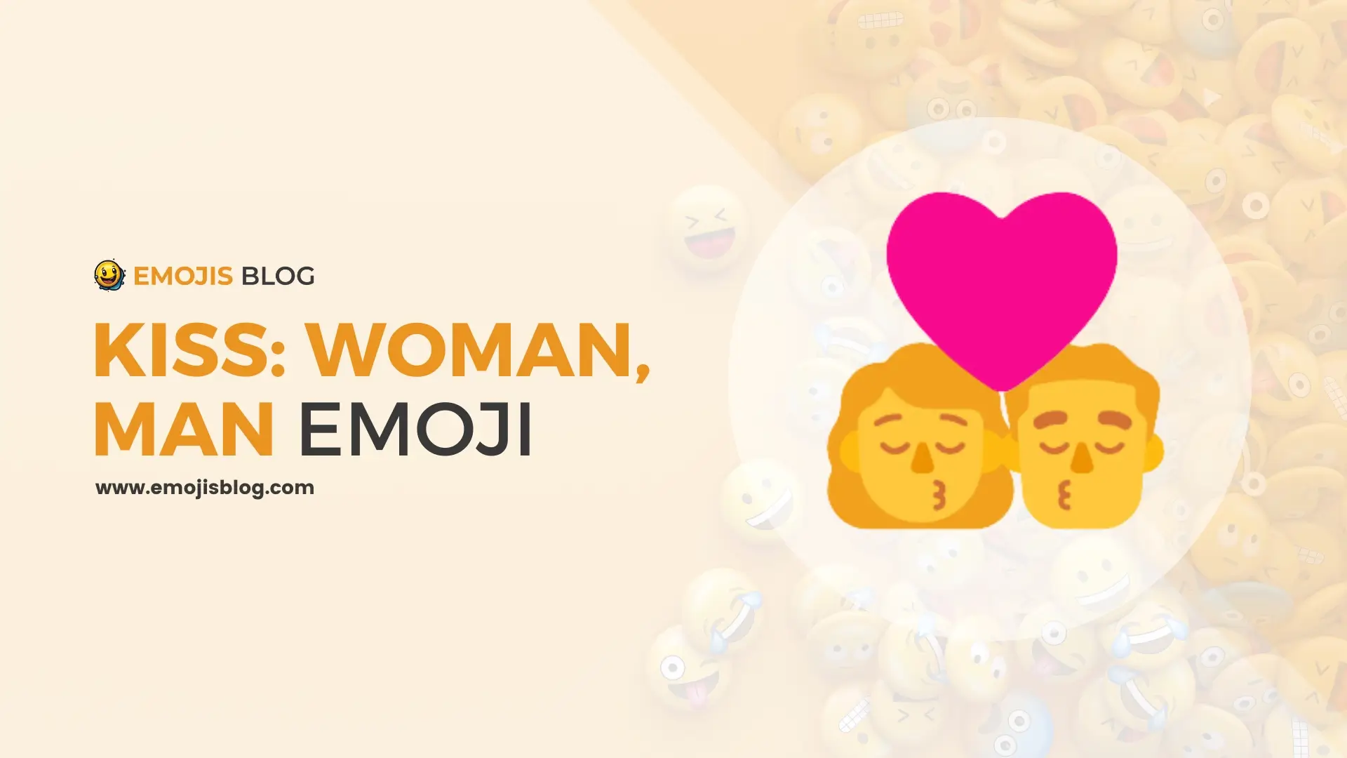 Kiss: Woman, Man Emoji