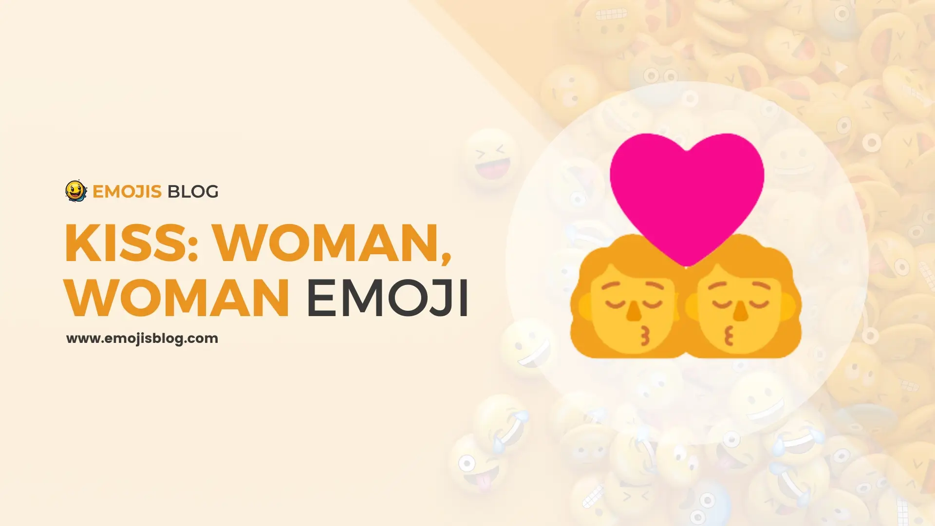 Kiss: Woman, Woman Emoji