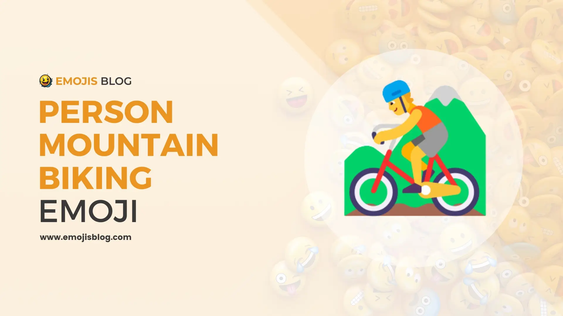 Person Mountain Biking Emoji