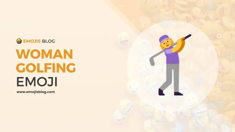 Woman Golfing Emoji