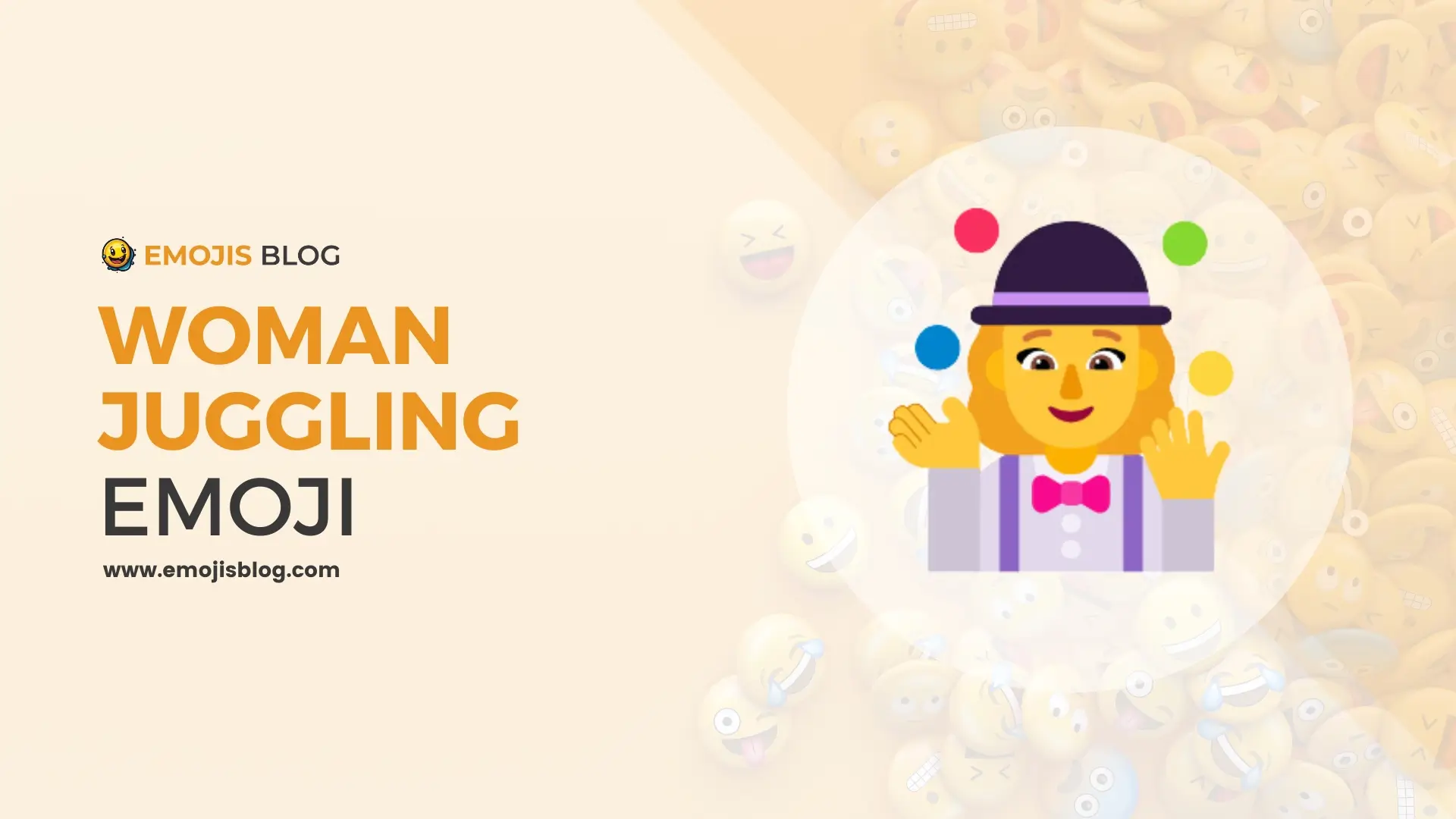 Woman Juggling Emoji