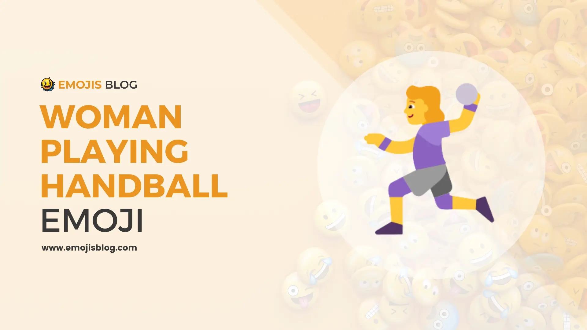 Woman Playing Handball Emoji