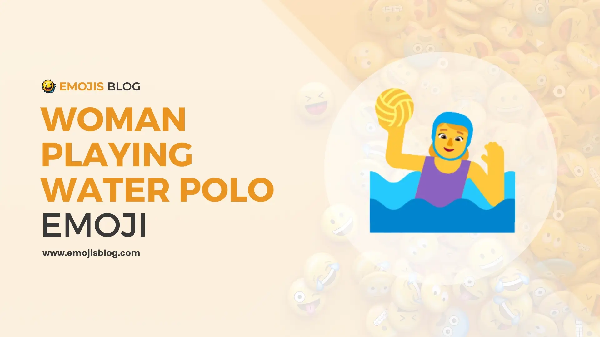 Woman Playing Water Polo Emoji